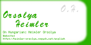 orsolya heimler business card